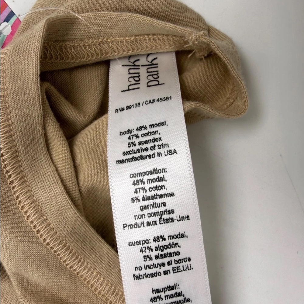 Hanky Panky Play Stretch Natural Rise Thong M/L Chai NWT - Picture 6 of 6
